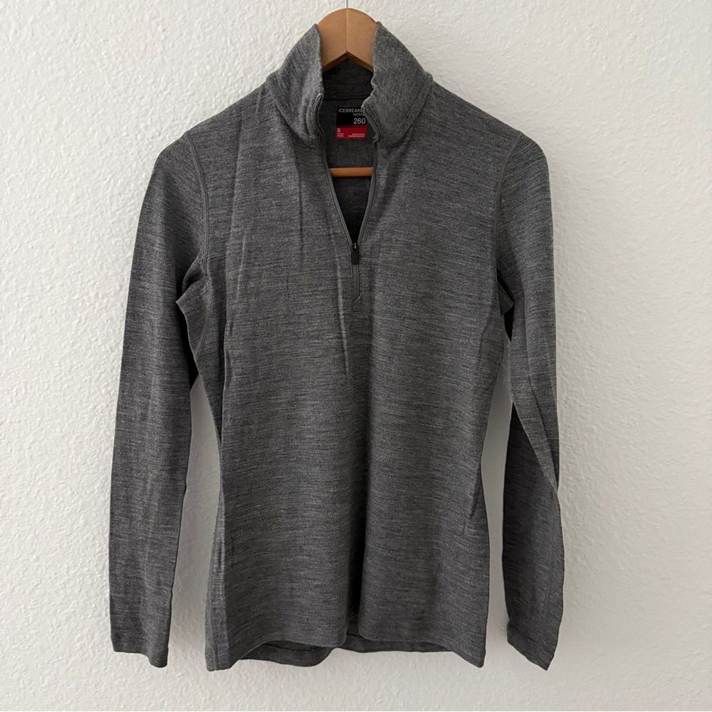 Icebreaker Merino Wool Half Zip Base Layer Long Sleeve